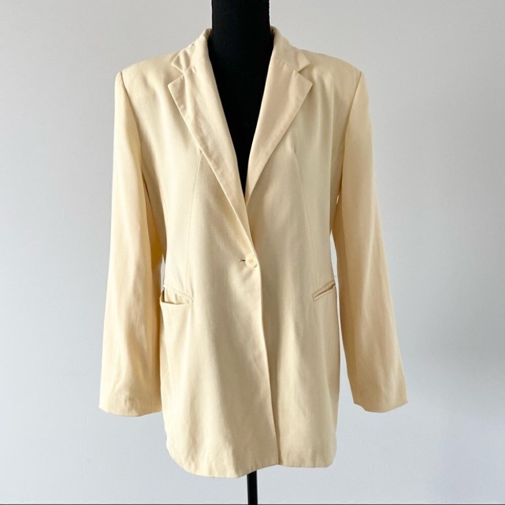 Vintage Jax  Wool Blend Long Length Blazer
